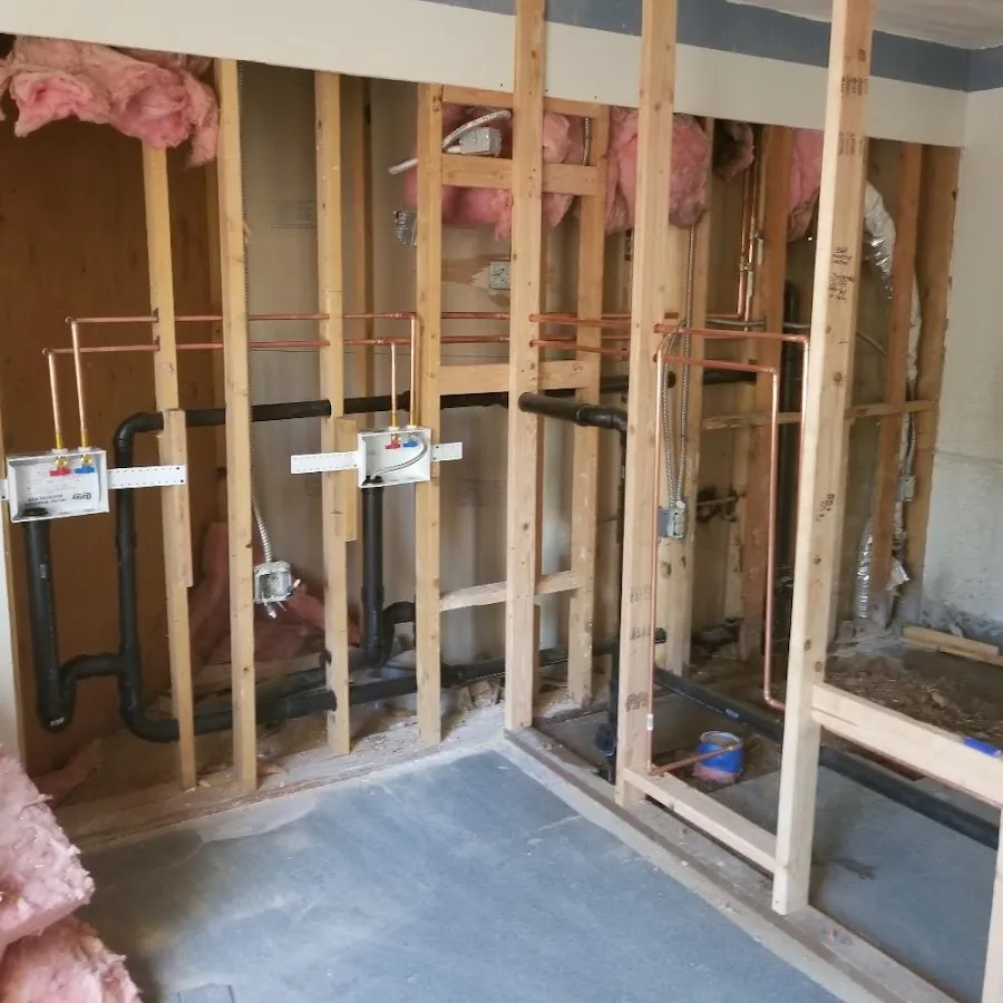 Copper pipe rough-in and plumbing installation in South Apopka